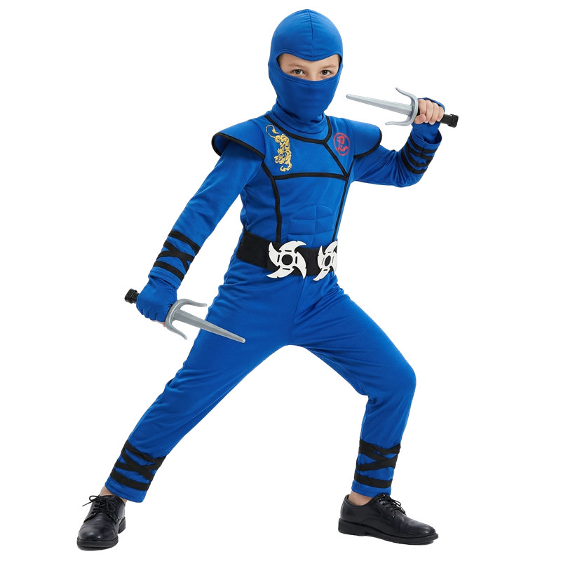 Czarno-niebieski strój ninja d – Black Face Mask Pack recenzja i cena
